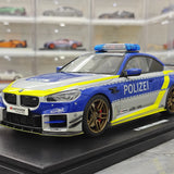 GT Spirit BMW 2024 M2 AC Schnitzer ACS2 Sport Polizei Gray and Blue 1:18 – Collectible Resin Model Resin