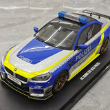 GT Spirit BMW 2024 M2 AC Schnitzer ACS2 Sport Polizei Gray and Blue 1:18 – Collectible Resin Model Resin