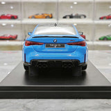 GT Spirit BMW 2024 M4 CS Riviera Blue 1:18 – Modello in resina collezionabile