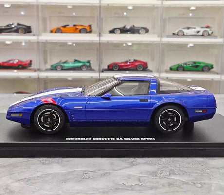 GT Spirit Chevrolet 1984 Corvette C4 Blue 1:18 – Keräilyhartsimalli