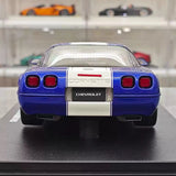 [GT Spirit] 1:18 Chevrolet 1984 Corvette C4 Blue Model Car Resin