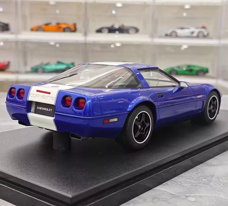 GT Spirit Chevrolet 1984 Corvette C4 Blue 1:18 – Keräilyhartsimalli