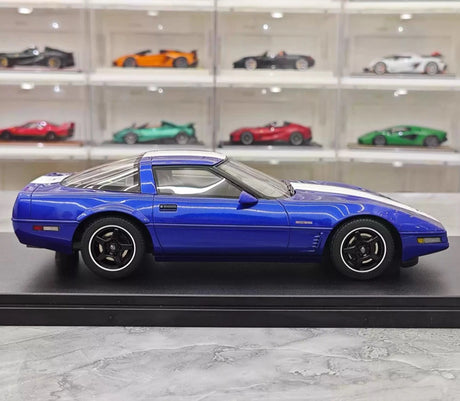 GT Spirit Chevrolet 1984 Corvette C4 Blue 1:18 – Keräilyhartsimalli