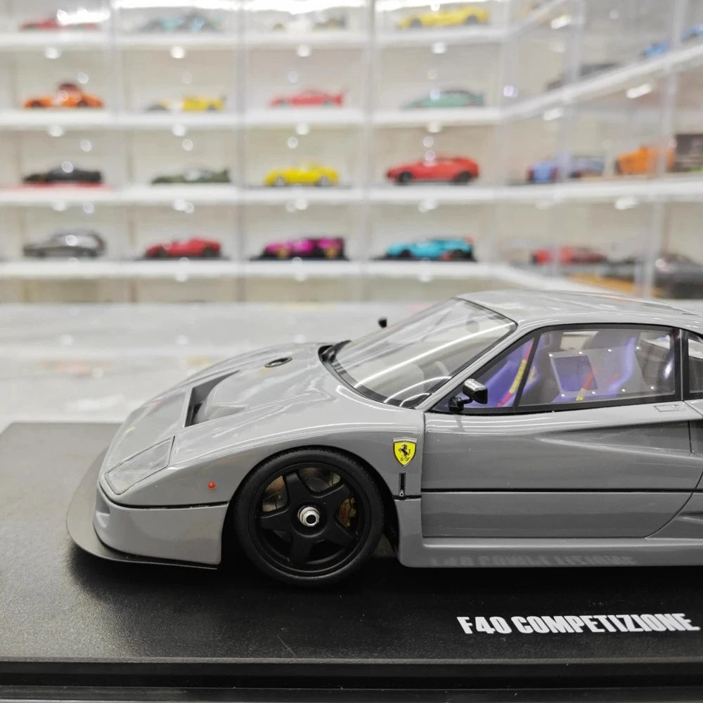 [GT Spirit] 1:18 Ferrari 1987 F40 Competizione Gray Model Car Resin