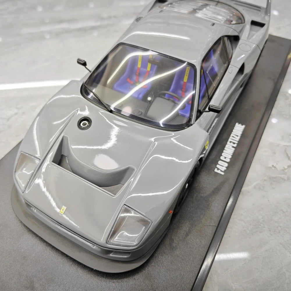 [GT Spirit] 1:18 Ferrari 1987 F40 Competizione Gray Model Car Resin