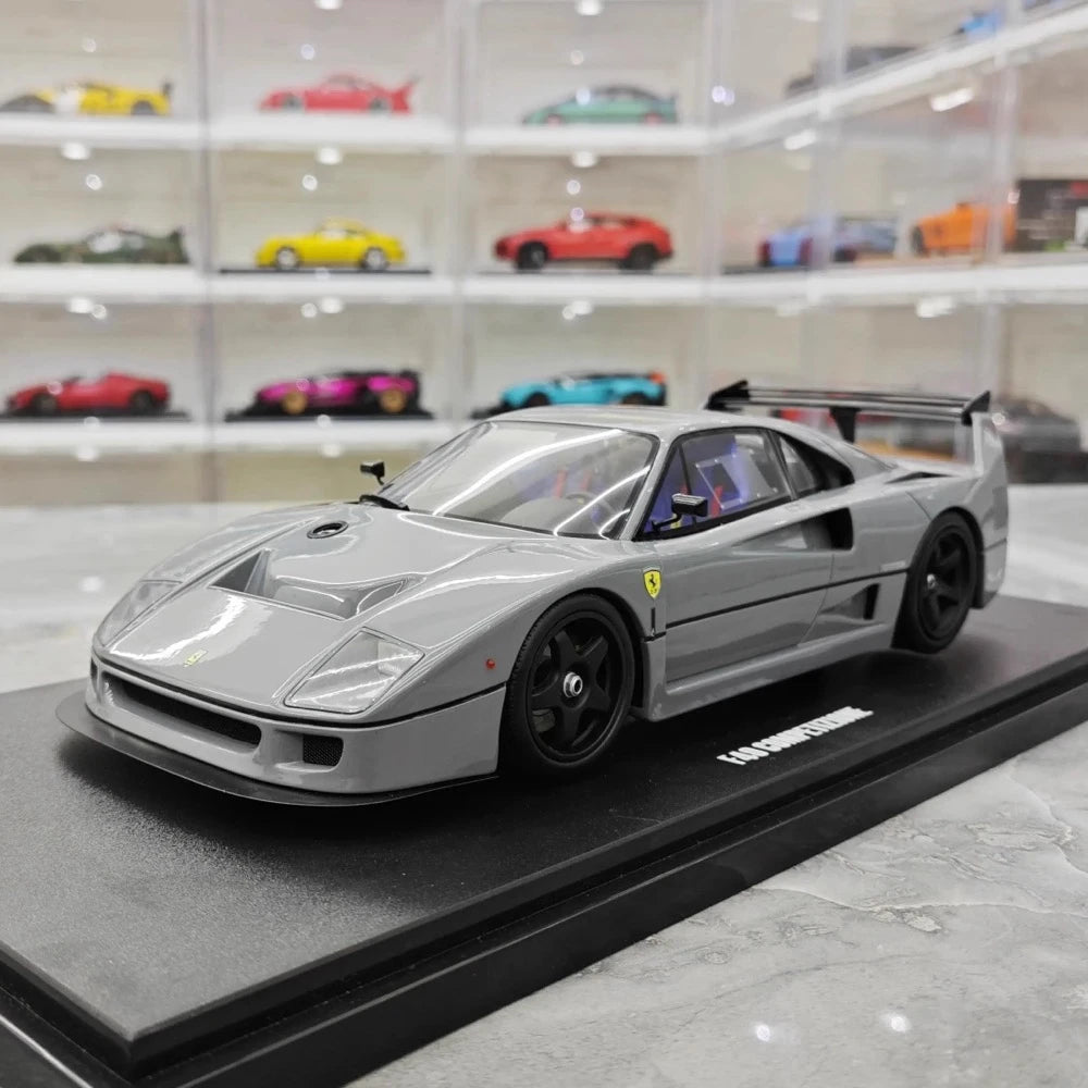 [GT Spirit] 1:18 Ferrari 1987 F40 Competizione Gray Model Car Resin