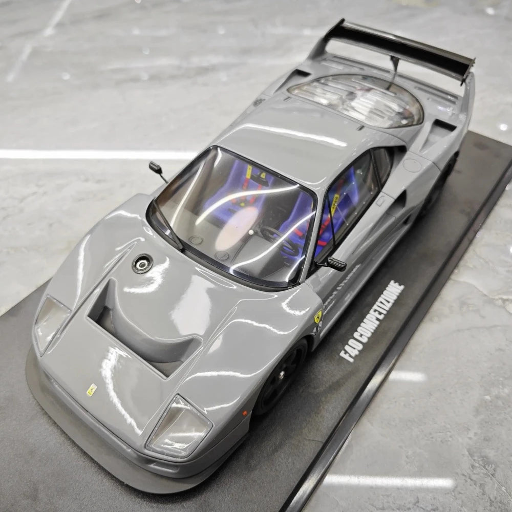[GT Spirit] 1:18 Ferrari 1987 F40 Competizione Gray Model Car Resin