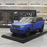 GT Spirit Land Rover 2024 Range Rover P615 SV Blue and Black 1:18 – Collectible Resin Model Resin