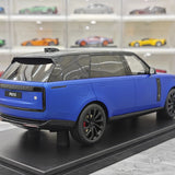GT Spirit Land Rover 2024 Range Rover P615 SV Blue and Black 1:18 – Collectible Resin Model Resin