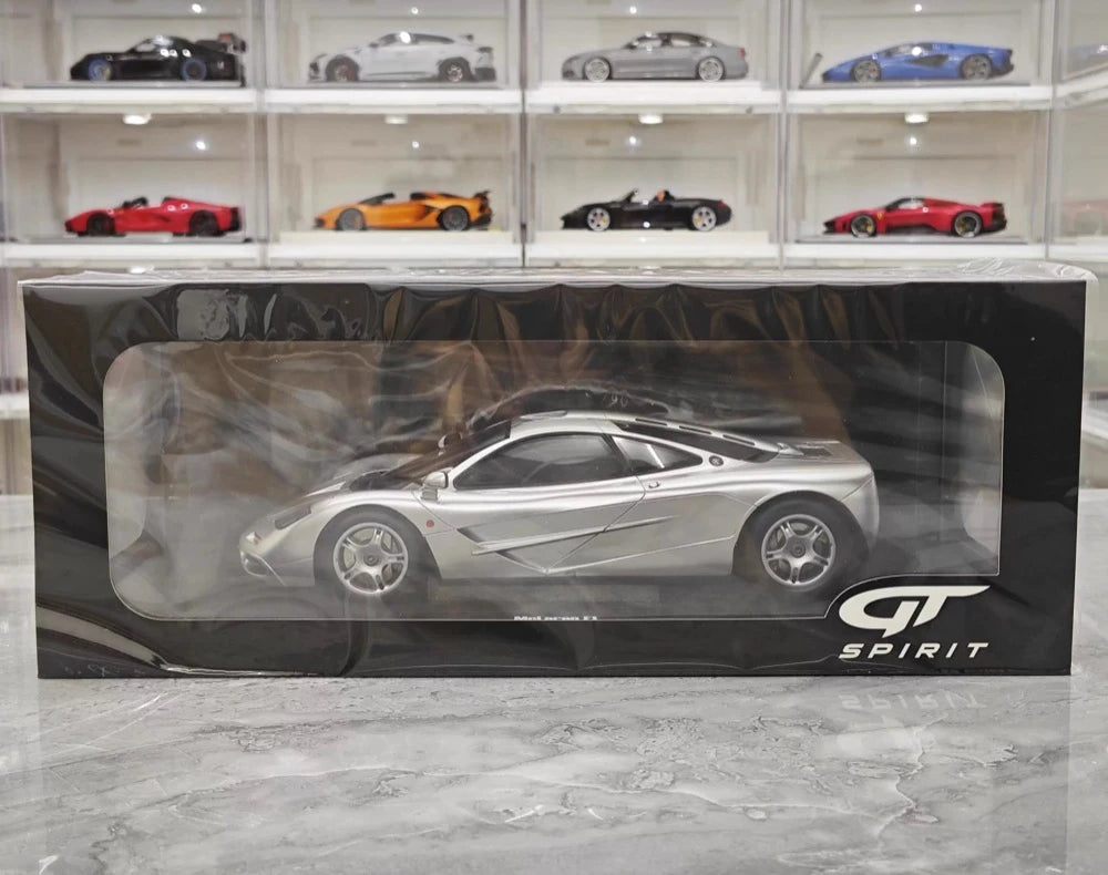 [GT Spirit] 1:18 McLaren 1995 F1 XP5 Silver Model Car Resin
