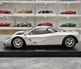 [GT Spirit] 1:18 McLaren 1995 F1 XP5 Silver Model Car Resin