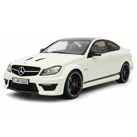 [GT Spirit] 1:18 Mercedes-Benz 2014 C63 507 AMG White Model Car Resin