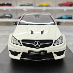 [GT Spirit] 1:18 Mercedes-Benz 2014 C63 507 AMG White Model Car Resin