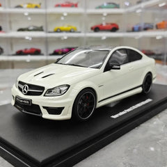 [GT Spirit] 1:18 Mercedes-Benz 2014 C63 507 AMG White Model Car Resin