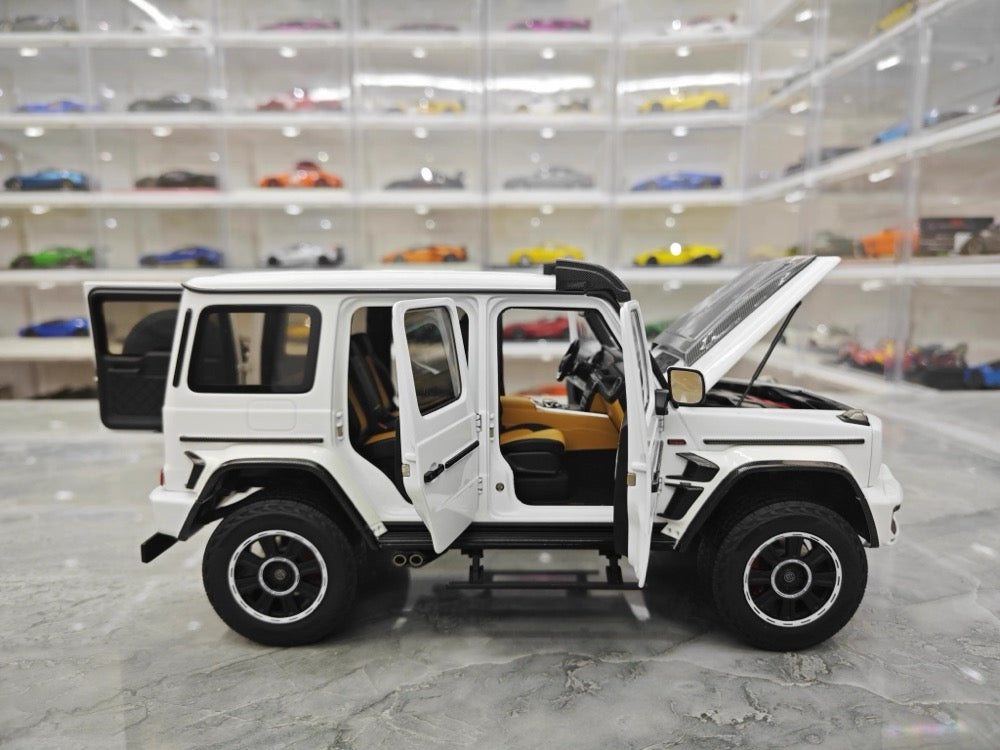 [GT Spirit] 1:18 Mercedes-Brabus 2023 G800 White Model Car Resin