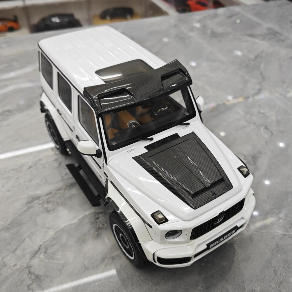 [GT Spirit] 1:18 Mercedes-Brabus 2023 G800 White Model Car Resin