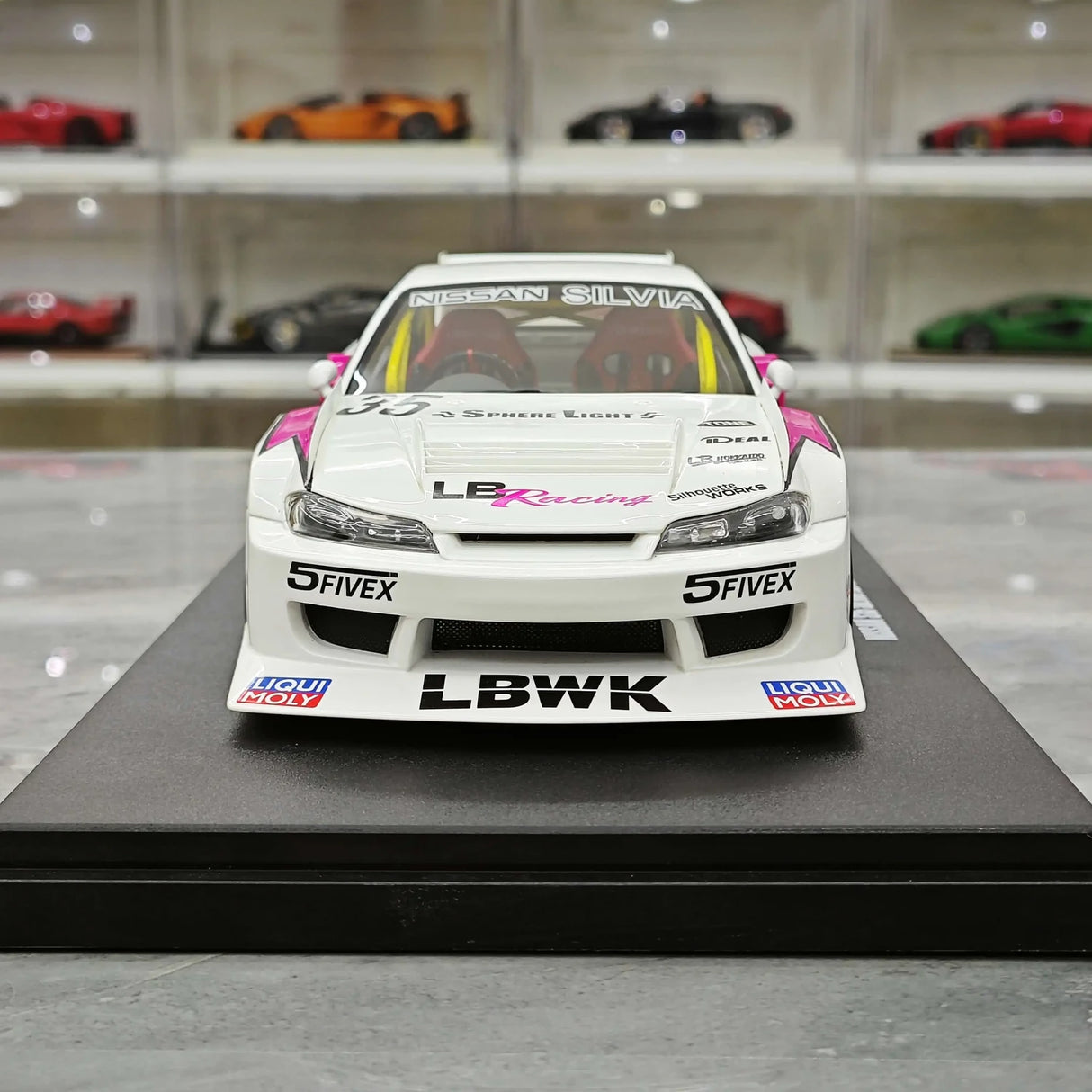 GT Spirit Nissan 1999 Silvia S15 LB-Super Silhouette White 1:18 – samlarresinmodellresin