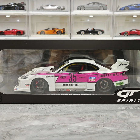 GT Spirit Nissan 1999 Silvia S15 LB-Super Silhouette White 1:18 – Sammelobjekt-Resin-Modellharz