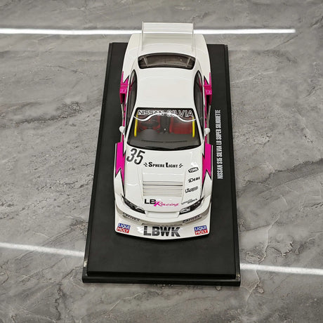 GT Spirit Nissan 1999 Silvia S15 LB-Super Silhouette White 1:18 – Sammelobjekt-Resin-Modellharz