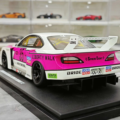 GT Spirit Nissan 1999 Silvia S15 LB-Super Silhouette White 1:18 – Sammelobjekt-Resin-Modellharz