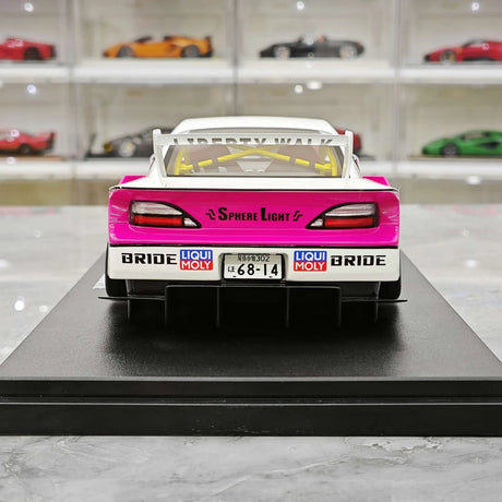 GT Spirit Nissan 1999 Silvia S15 LB-Super Silhouette White 1:18 – Sammelobjekt-Resin-Modellharz