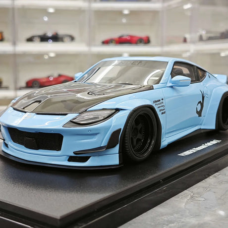 GT Spirit Nissan 2023 Z PANDEM Fairlady Z Blue 1:18 – Sammelobjekt-Resin-Modellharz