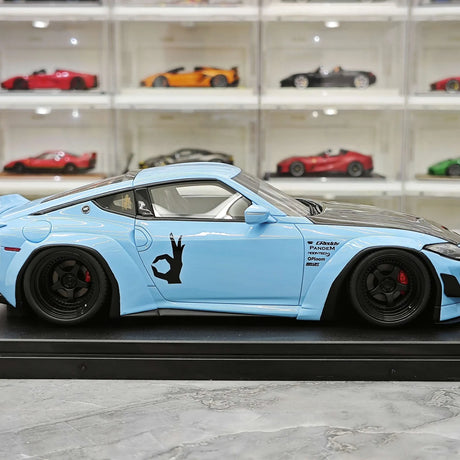 GT Spirit Nissan 2023 Z PANDEM Fairlady Z Blue 1:18 – Sammelobjekt-Resin-Modellharz