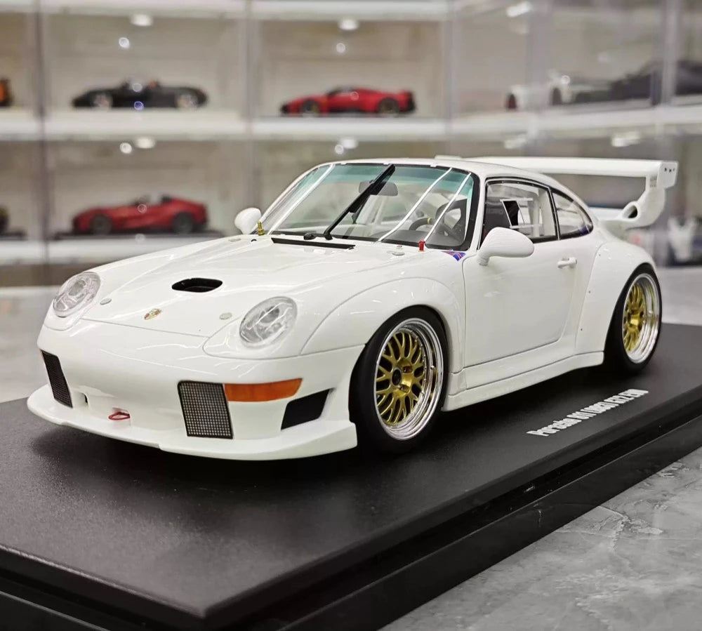 [GT Spirit] 1:18 Porsche 1995 911 993 GT2 EVO White Model Car Resin