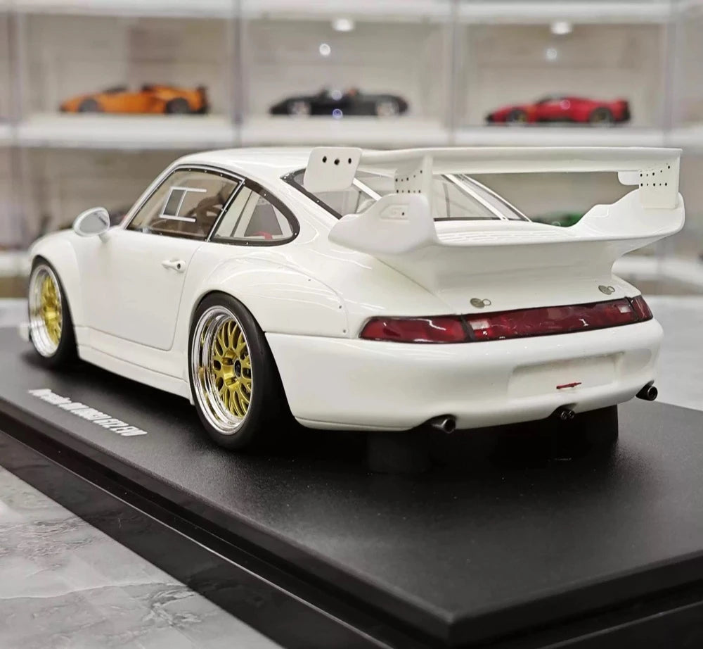 [GT Spirit] 1:18 Porsche 1995 911 993 GT2 EVO White Model Car Resin