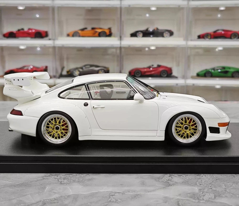 [GT Spirit] 1:18 Porsche 1995 911 993 GT2 EVO White Model Car Resin