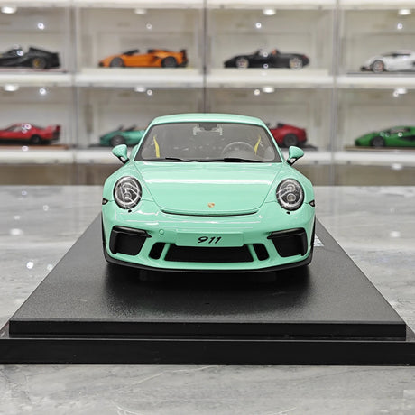 [GT Spirit] 1:18 Porsche 2018 911 991 GT3 Resina di Model Auto verde menta .2