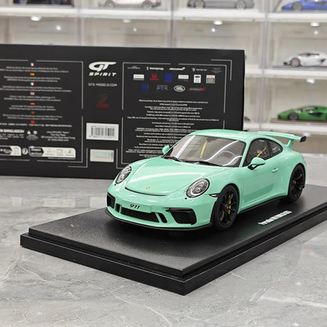 [GT Spirit] 1:18 Porsche 2018 911 991 GT3 Resina di Model Auto verde menta .2
