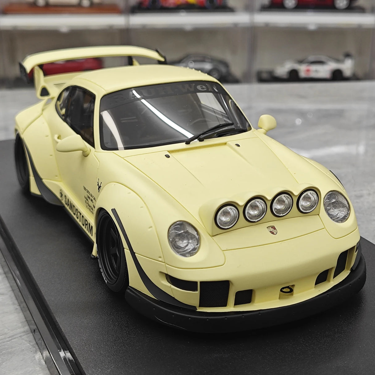 GT Spirit Porsche 2023 911 RWB Sandstorm Beige 1:18 – Collectible Resin Model Resin