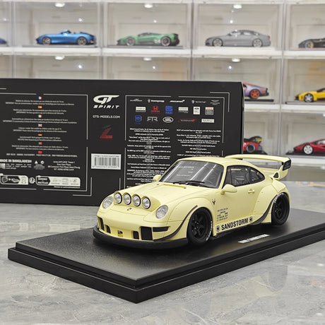GT Spirit Porsche 2023 911 RWB Sandstorm Bege 1:18 – Resina de Modelo de Resina de Coleção