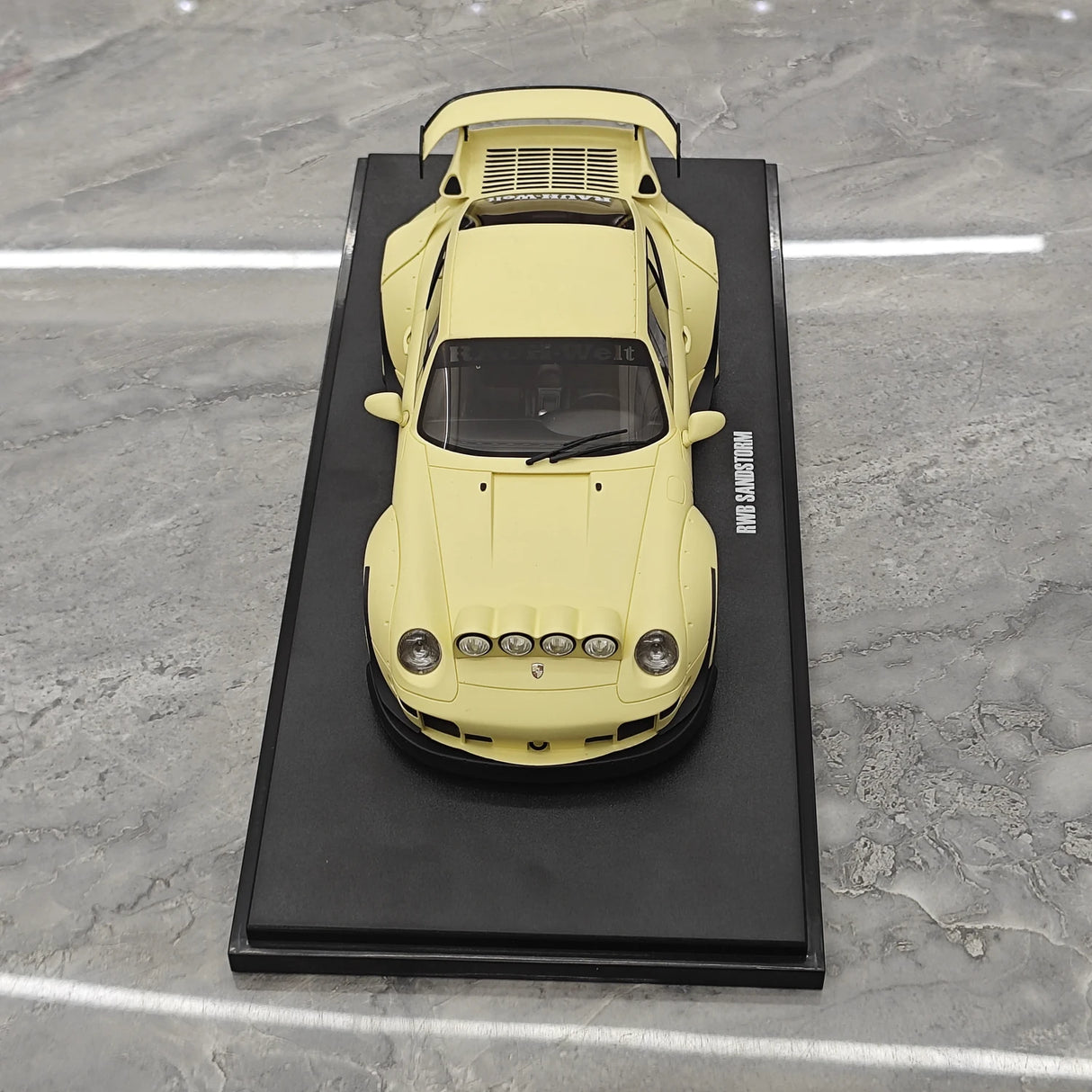 GT Spirit Porsche 2023 911 RWB Sandstorm Beige 1:18 – Collectible Resin Model Resin