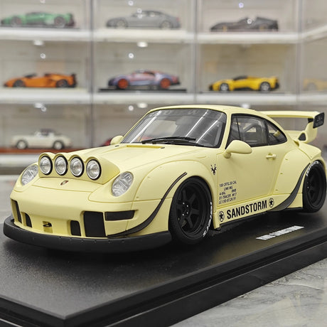 GT Spirit Porsche 2023 911 RWB Sandstorm Bege 1:18 – Resina de Modelo de Resina de Coleção