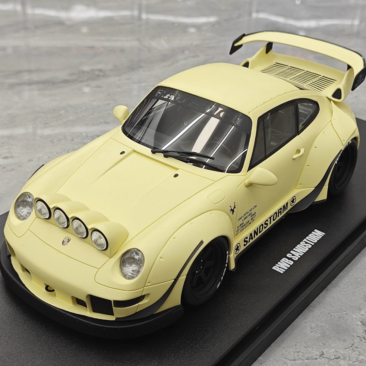 GT Spirit Porsche 2023 911 RWB Sandstorm Beige 1:18 – Collectible Resin Model Resin