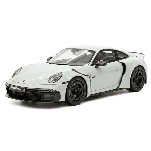 [GT Spirit] 1:18 Porsche 2023 911 Turbo S BRABUS 900 Rocket-R Nardo Grigio Modello in resina