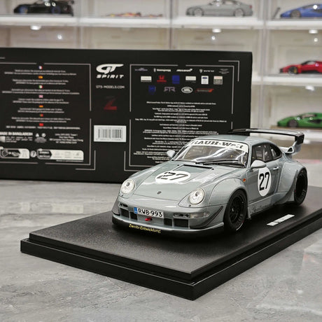 1:18 Porsche 2024 911 993 RWB Yuiitsumuni Silver Metallic modello #27 di GT Spirit - vista 14