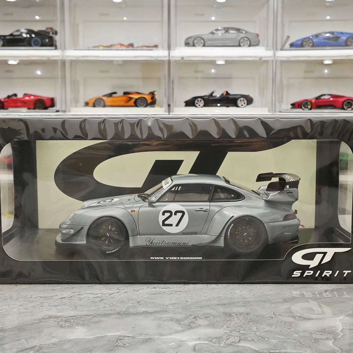 1:18 Porsche 2024 911 993 RWB Yuiitsumuni Silver Metallic modello #27 di GT Spirit - vedi 15