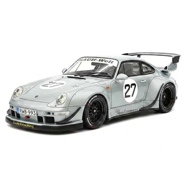 1:18 Porsche 2024 911 993 RWB Yuiitsumuni Silver Metallic modello #27 di GT Spirit - vista 16