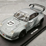 1:18 Porsche 2024 911 993 RWB Yuiitsumuni Silver Metallic modello #27 di GT Spirit - vista 4