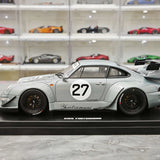 1:18 Porsche 2024 911 993 RWB Yuiitsumuni Silver Metallic modello #27 di GT Spirit - vista 5