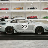 1:18 Porsche 2024 911 993 RWB Yuiitsumuni Silver Metallic modello #27 di GT Spirit - vista 9