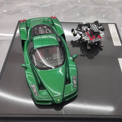 [General Models] 1:18 Ferrari 2002 Enzo verde modellino di auto resina