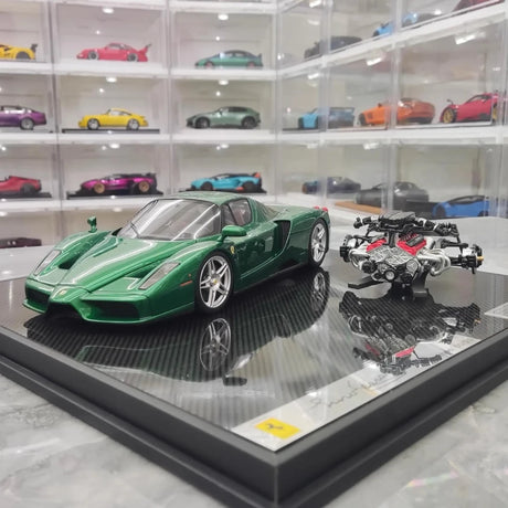 [General Models] 1:18 Ferrari 2002 Enzo grön modellbil harts
