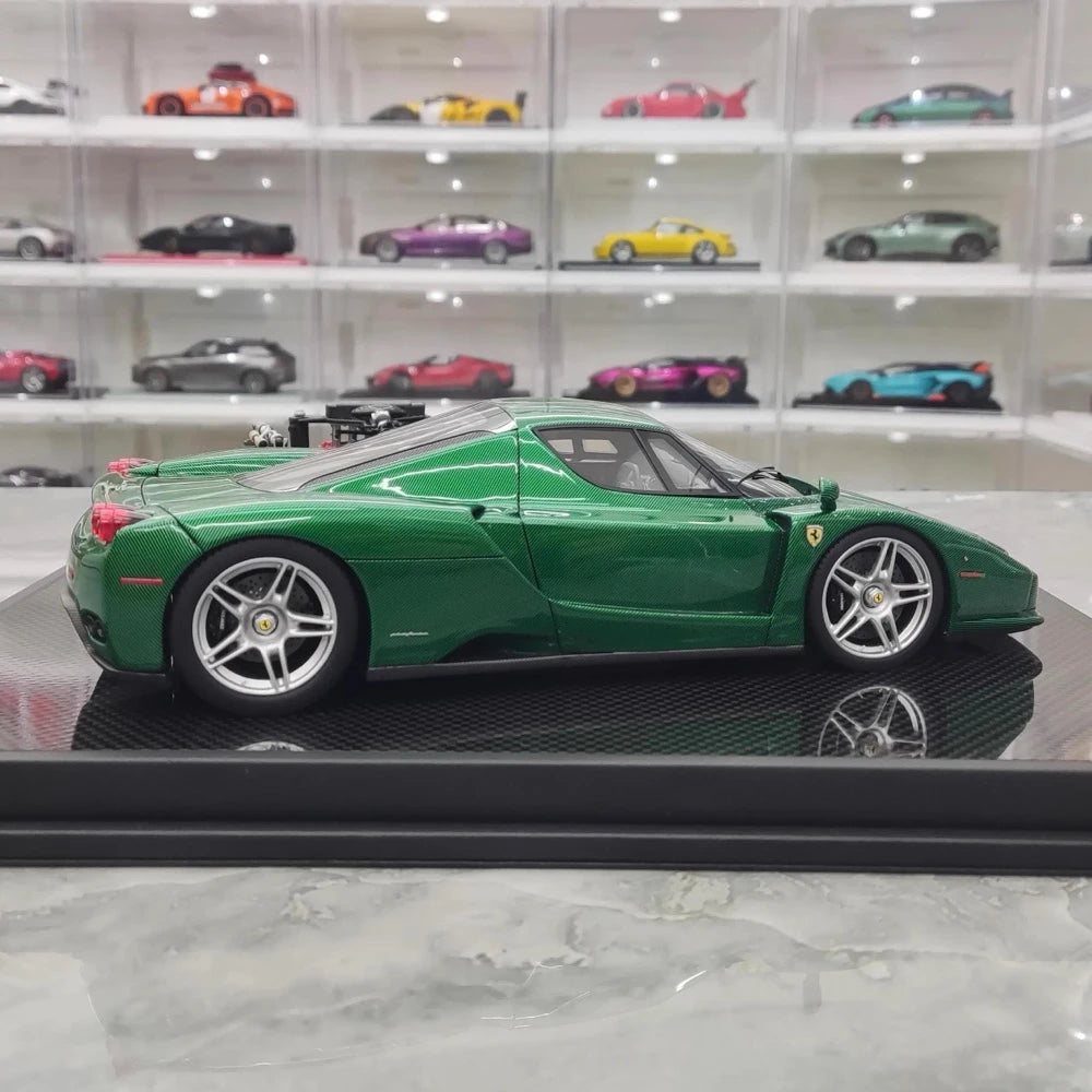 [General Models] 1:18 Ferrari 2002 Enzo verde modellino di auto resina