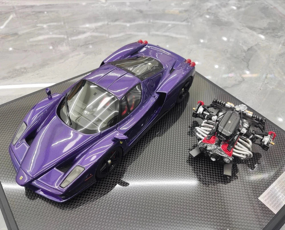 [General Models] 1:18 Ferrari 2002 Enzo paars modelauto Hars