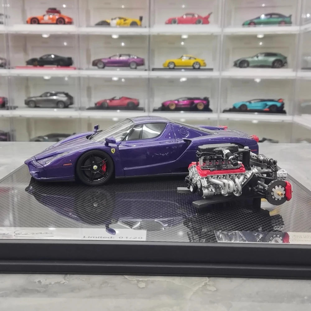 [General Models] 1:18 Ferrari 2002 Enzo paars modelauto Hars