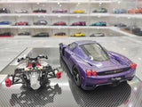 [General Models] 1:18 Ferrari 2002 Enzo paars modelauto Hars